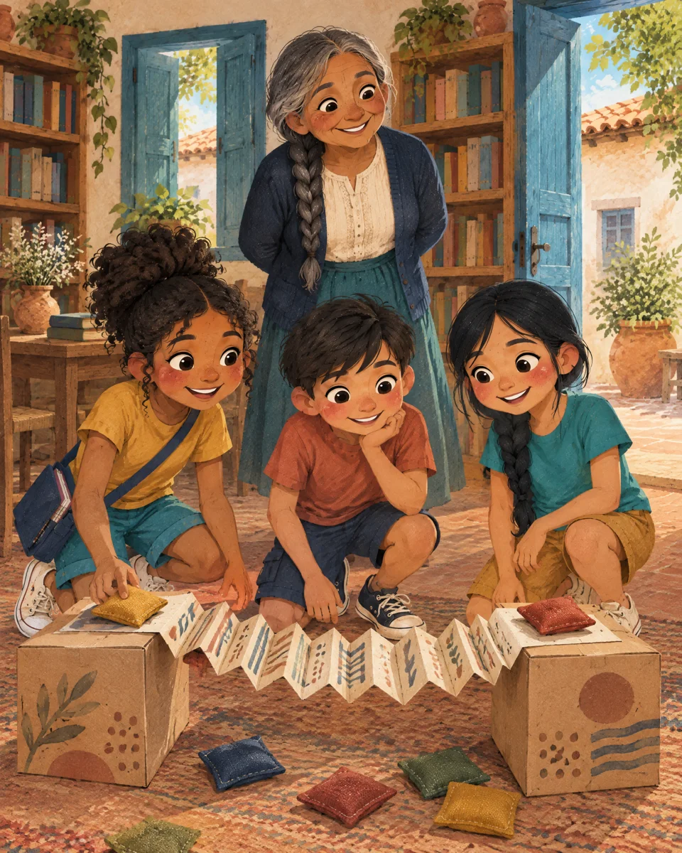 La carrera del puente de papel