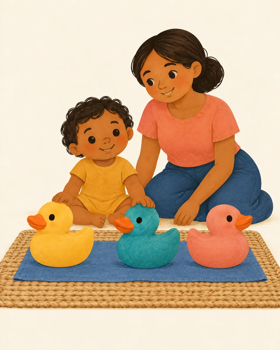 La fila de los patitos