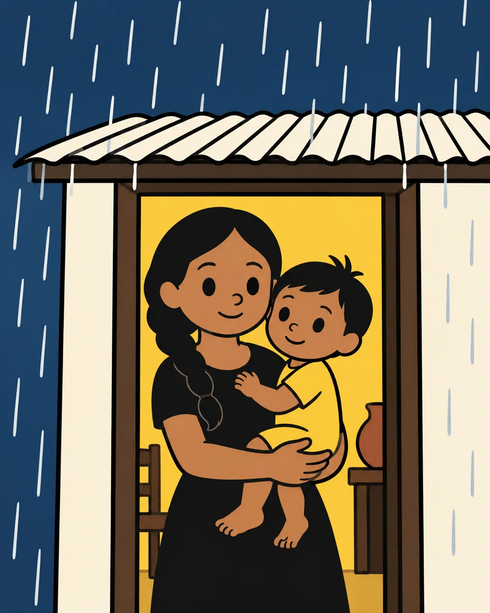 Llueve en la chapa