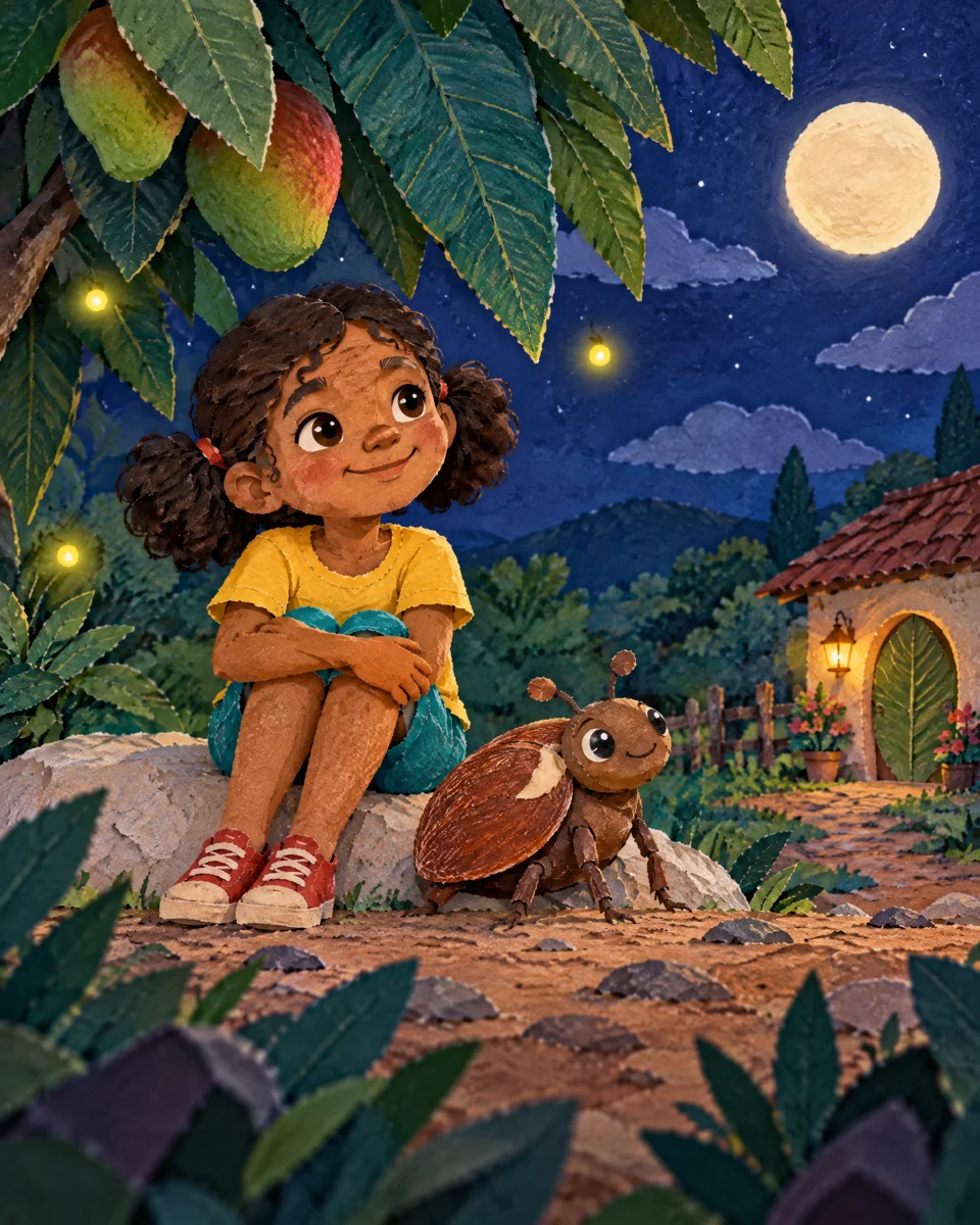 Las luces bajo el mango
